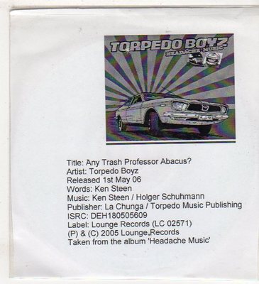 (EV567) Torpedo Boyz, Any Trash Professor Abacus? - 2005 DJ CD