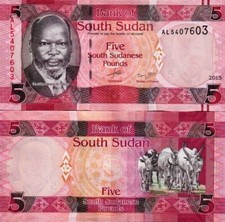 SOUTH SUDAN - South Sudan - 5 pounds 2015 FDS - UNC