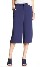 New Banana Republic Women's Wide Leg Culotte Pants Navy Variety Sizes