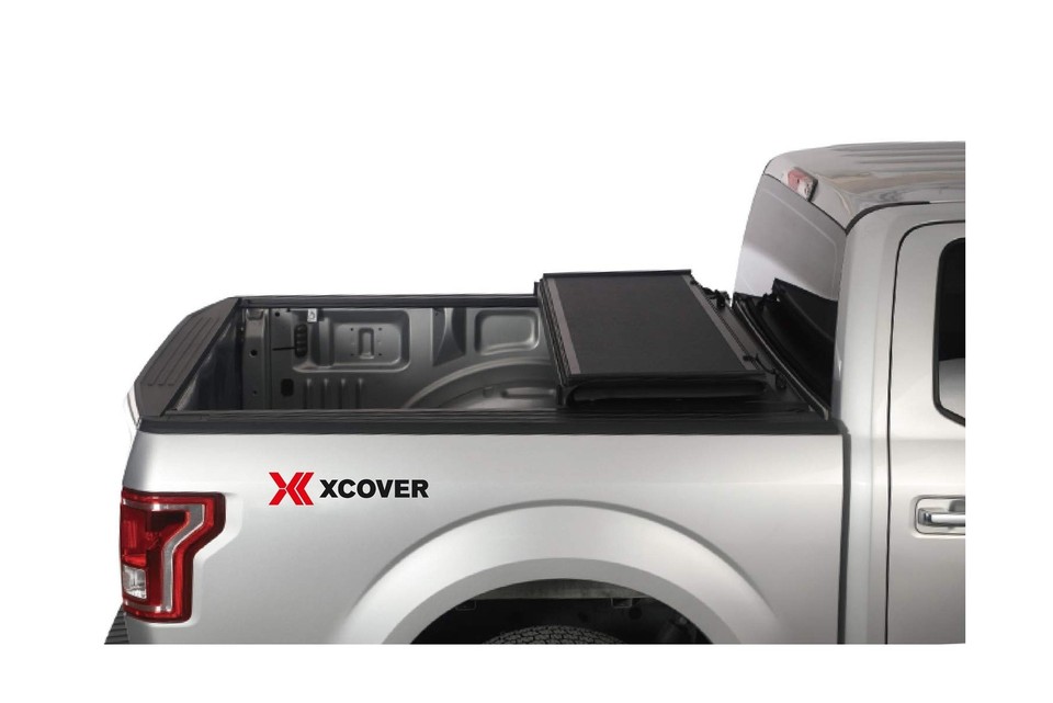 Xcover Low Profile Hard Folding Truck Bed Tonneau Cover, Compatible