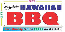 Full Color HAWAIIAN BBQ BANNER Sign NEW Larger Size Best Quality for the  