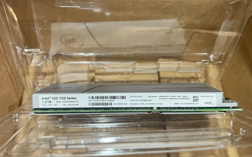 Intel SSDPEDMW012T4P 750 Series 1.2TB Internal NVME PCIe 3.0 w/out bracket - Image 4 of 4