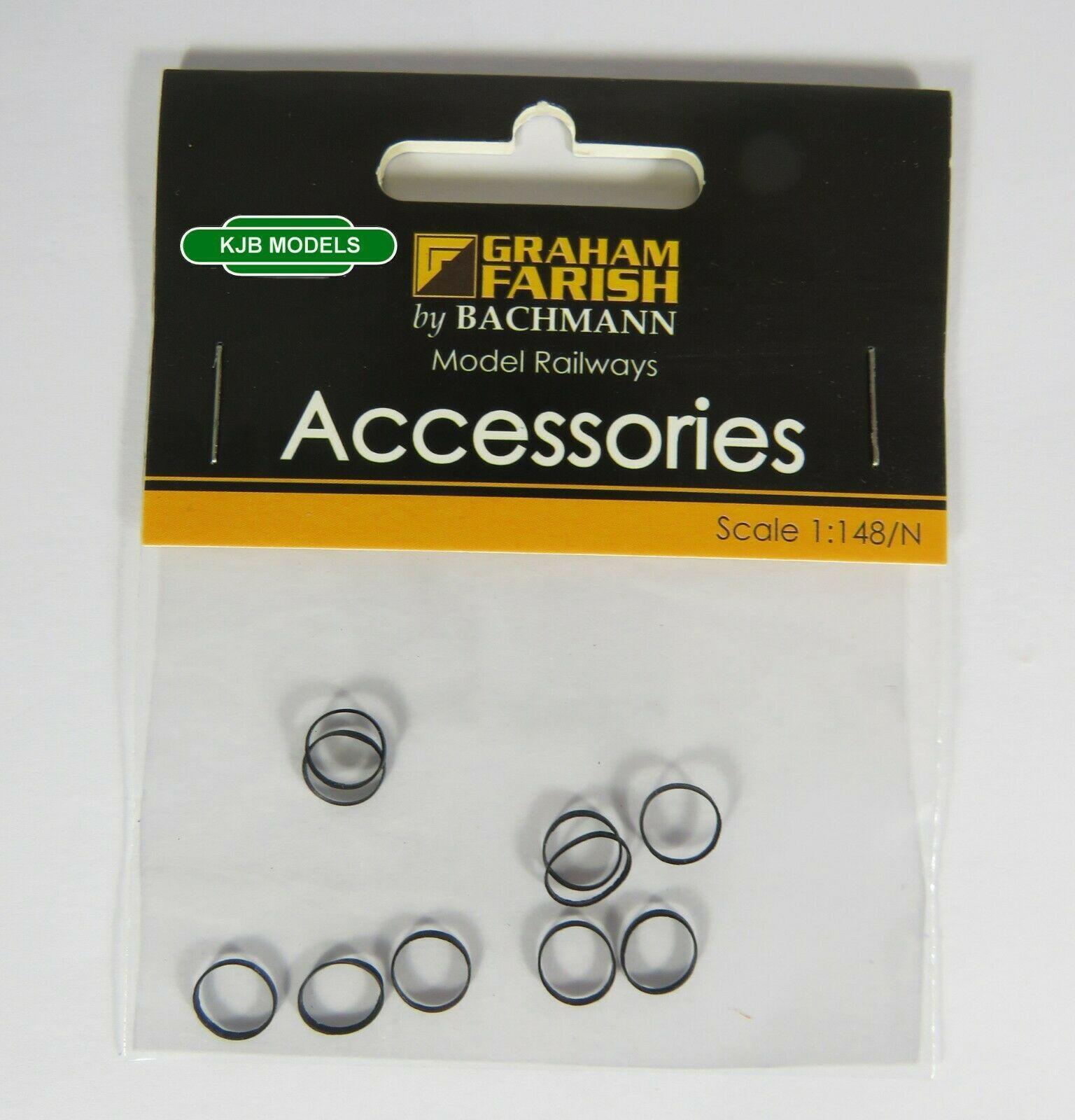 N Gauge Graham Farish 379-426 WD Tender Traction Tyres (x10)