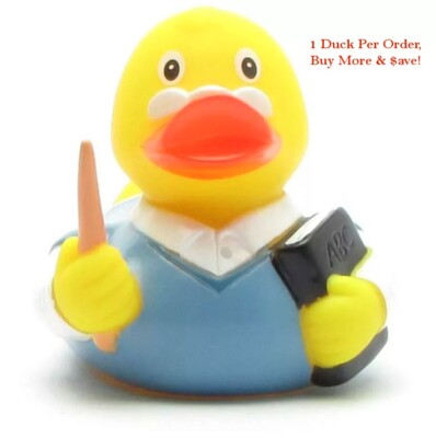 School Teacher Rubber Ducky Large - Jeep Ducking - FAST US Shipper