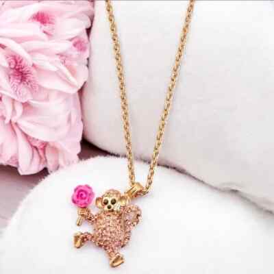 Kate Spade Monkey Mini Pendant Necklace.