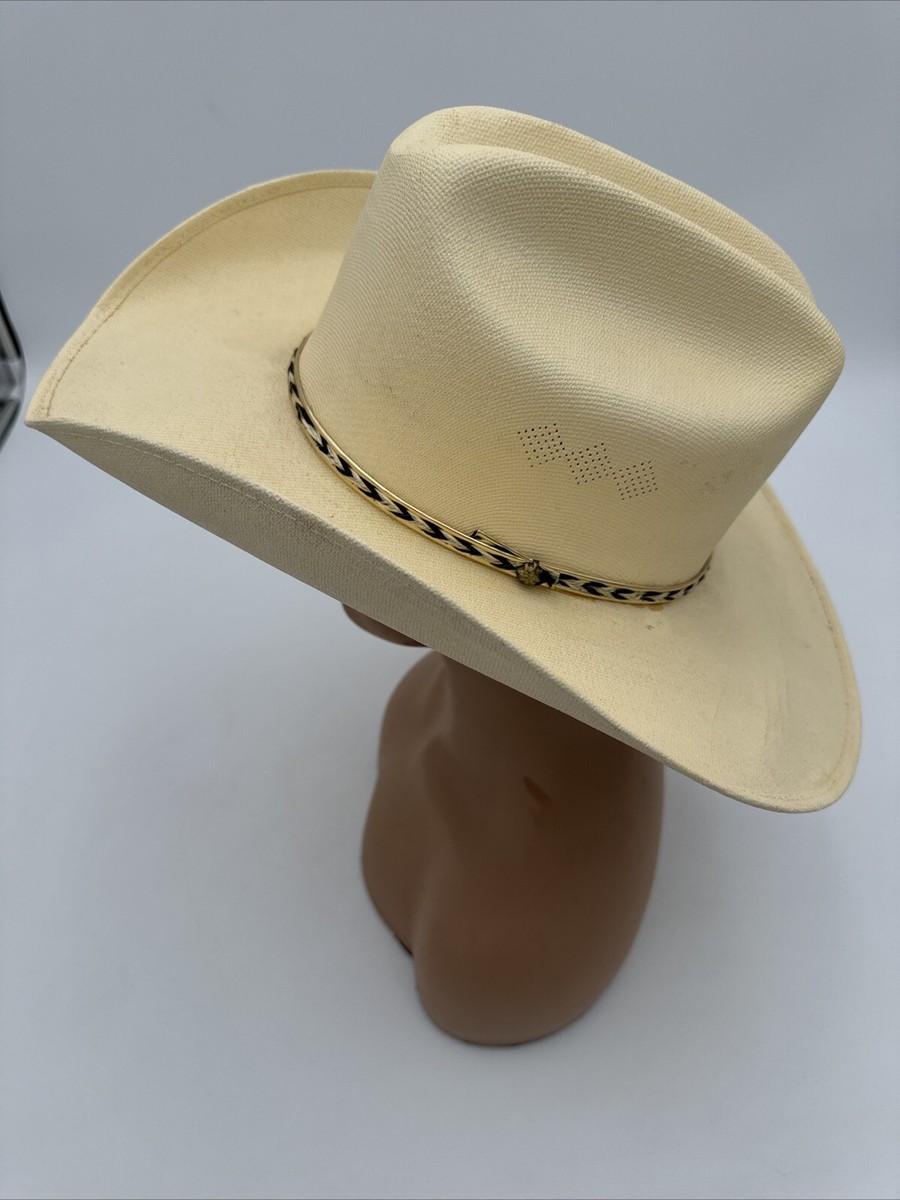 Medium Summit Hats Straw Vented Cowboy Hat Gold & Horsehair  display picture 1