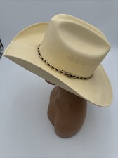 Medium Summit Hats Straw Vented Cowboy Hat Gold  Horsehair Band      