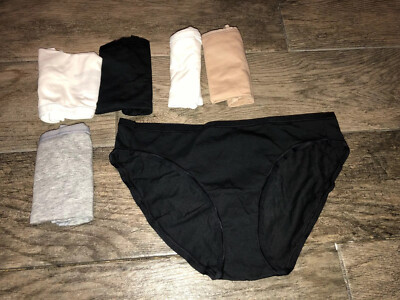 NWOT Amazon Essentials Women's 6 Pair Briefs Sz Small Cotton Blend Panty Panties