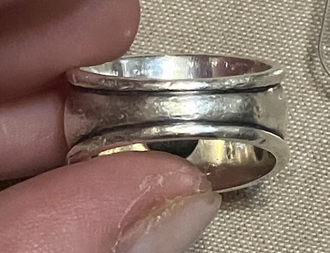 Anillo Christina James Avery Ónix Negro Oro 18kt y Plata 925 Talla 5.5 Retirado Foto 4 de 4