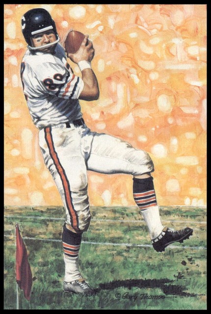 Mike Ditka 1990 Goal Line Art Hall of Fame