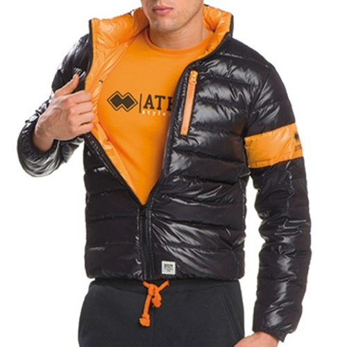 PIUMINO ERREA' REPUBLIC - GIUBBINO SHIBUYA - UOMO - EY610 - NERO/ARANCIO  -BOMBER | eBay