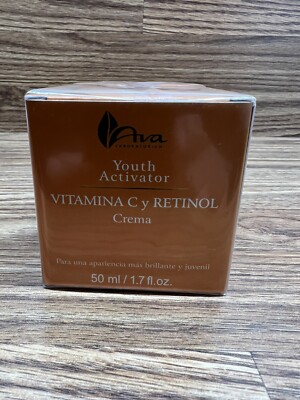 Ava Youth Activator VITAMIN C RETINOL CREAM Wrinkles Dry 1.7 oz/50mL New 3/2028