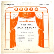 Eterna Microgroove - Celestina Boninsegna '05-09 Verdi ELP O468 - 12" Record