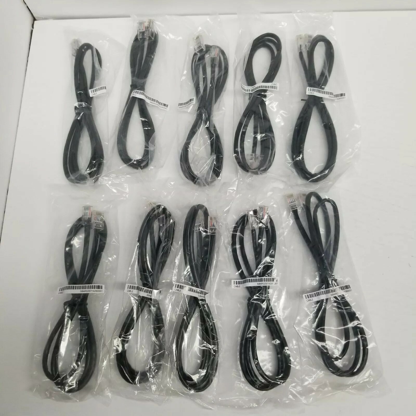 Evernew 48-Inch Black Ethernet Cable 10-Pack 24AWG Cat5e New Sealed-image