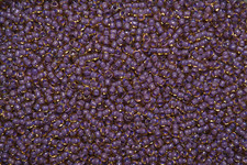 Toho Seed Beads 8/0 - Inside Light Topaz/Opaque Purple Lined
