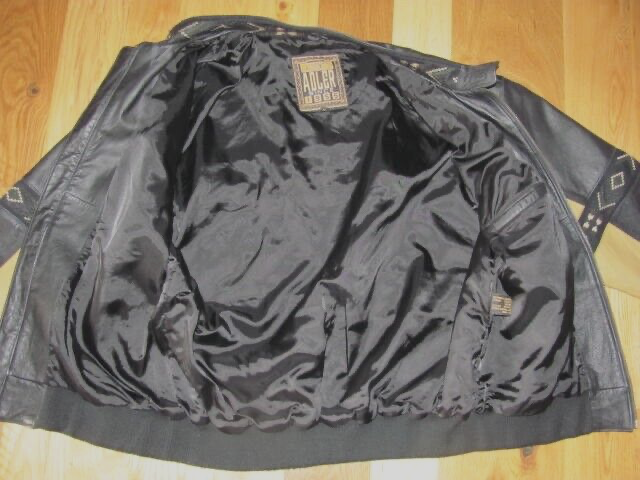 Authentic Adler since 1955 Native Design Black Tan Leather Authentic Adler since 1955 Native Design Black Tan Leather