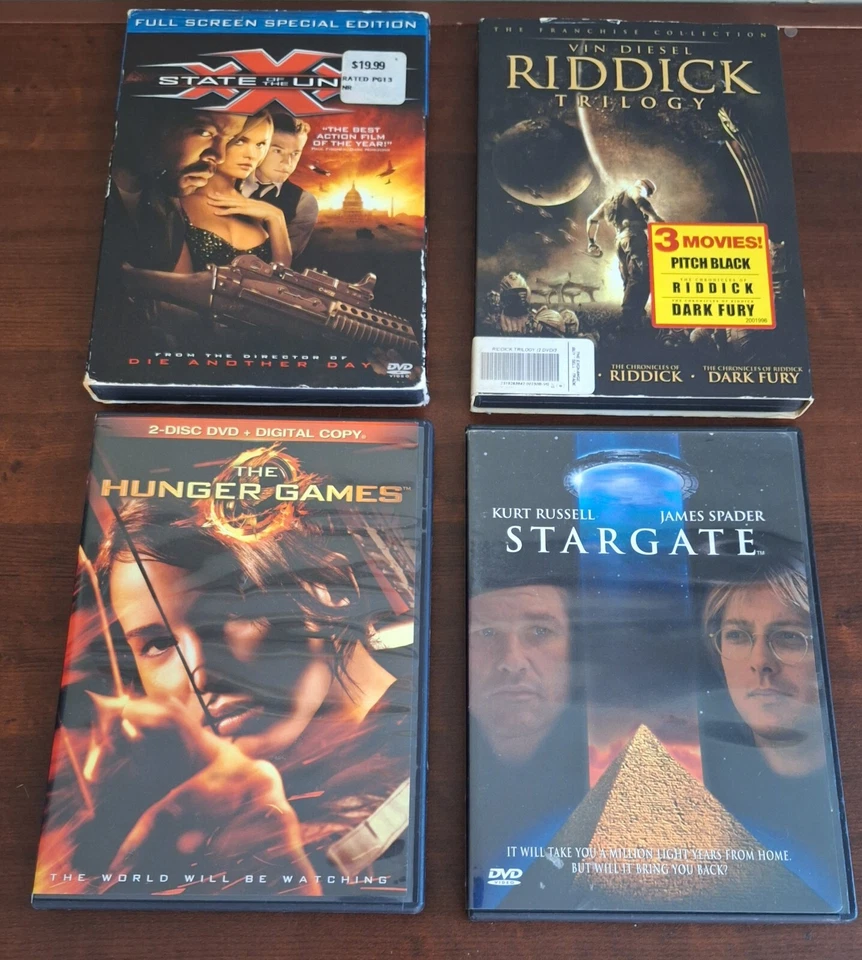 Lot of 14 Action DVDs Riddick iRobot Stargate Bad Boys Wil Smith Dicaprio - Image 2 of 4