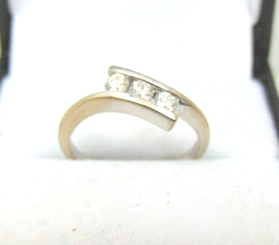 18ct White Gold Diamond Dress Ring 0.30ct Size K1/2 R1843 | eBay UK