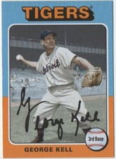 George Kell 2019 TOPPS ARCHIVES 1975 Design Base #186 Tigers
