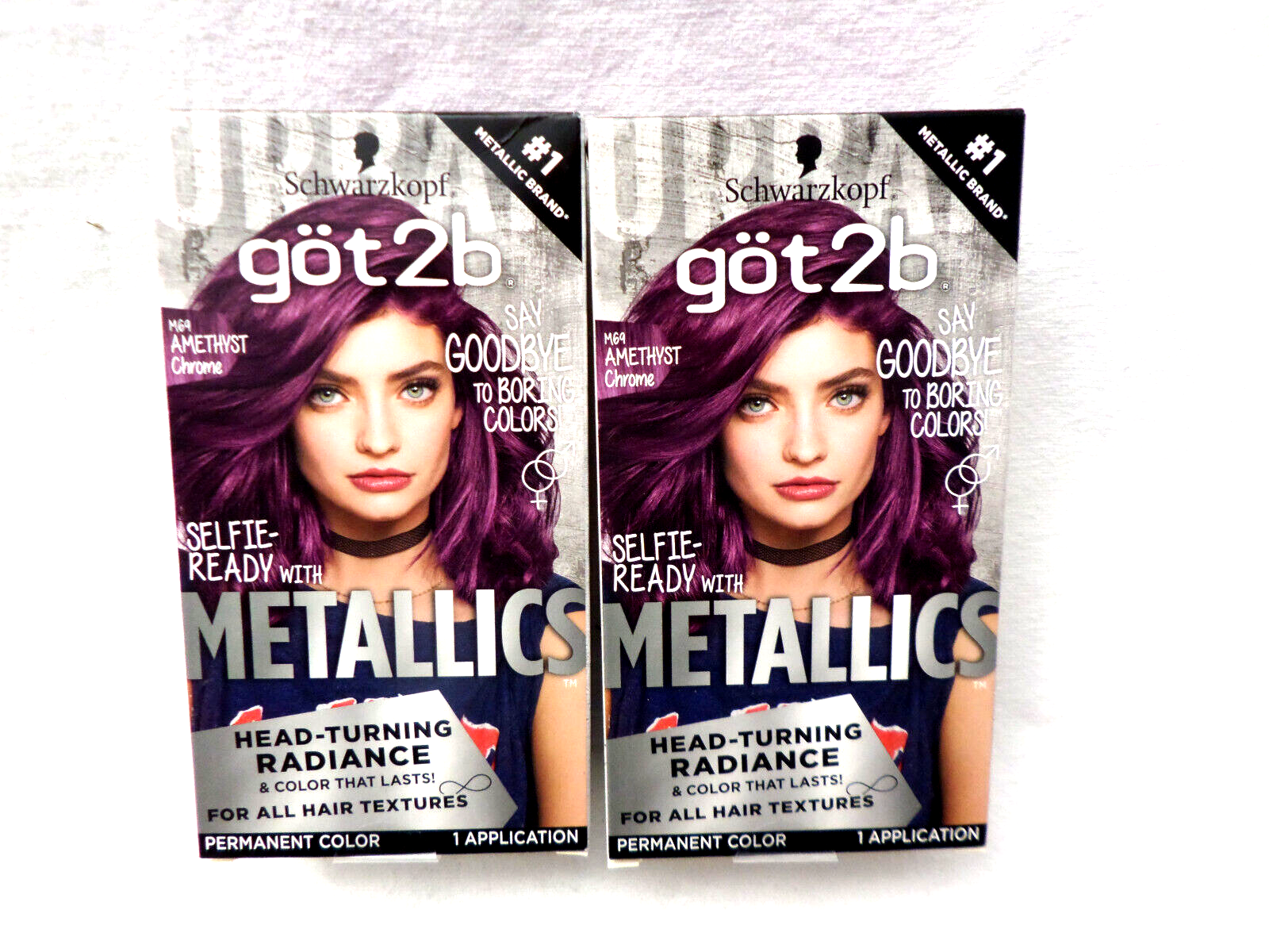 2-Schwarzkopf Got2B Metallics Permanent Hair Color M69 Amethyst Chrome |  Ebay