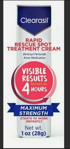 clearasil rapid rescue spot treatment gel