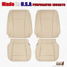 2015 2016 2017 Ford F150 LARIAT Driver Passenger Perforated Leather Cover Tan