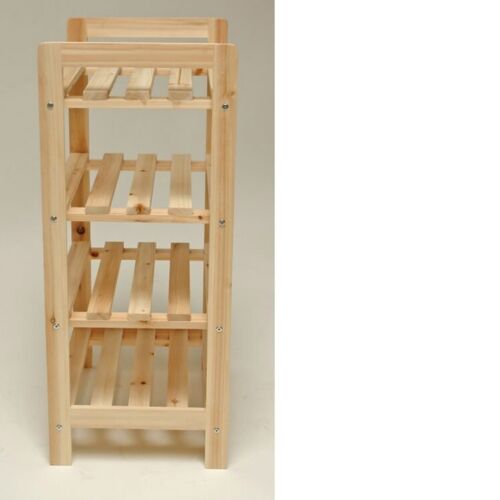 Holzregal Kellerregal Lagerregal Universalregal Regal mit 4 Böden 45x33x79cm - Bild 4 von 5