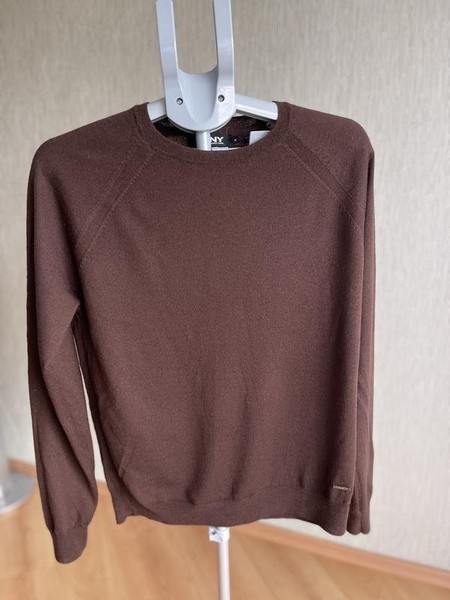 Women DKNY Sweater Brown Wool 36 / S / 44