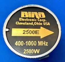 Bird Element Slug, 2500E, 2500 Watts, 400 -1000 MHz Watt Meter Ham Radio  F/S