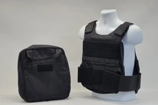 Ace Link Tactop Pistol Bag/Plate Carrier with 2-10x12 IIIA Soft Armor Inserts