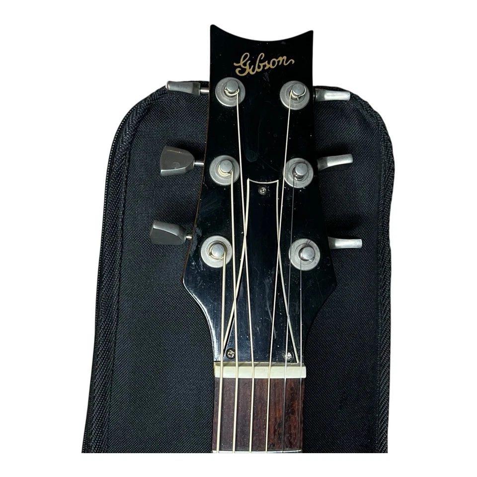 Vintage 1976 GIBSON Mark Series USA Flat Top MK-35 Natural w/ Case & Strap - Image 2 of 4