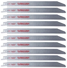 9-Inch Thick Metal Cutting Reciprocating Saw Blades (18 TPI) Made of Long Las...