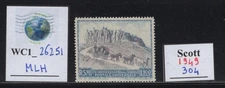 WC1_26251. SAN MARINO. 1949 STAGECOACH stamp. Sc. 304. MLH