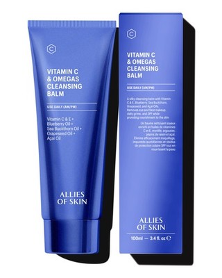 Vitamin C & Omegas Cleansing Balm | Daily Makeup Remover to Dissolve Waterpro...