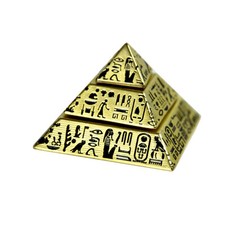 Metal Pyramid Fidget Spinner 180g Hieroglyph Desk Ornament Hand Spinner EDC