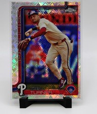 2025 Topps Chrome Trea Turner #208 Logofractor Philadelphia Phillies