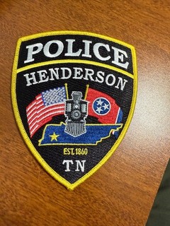 Henderson Tennessee Police Department Sheriff Patch Full Color with Train