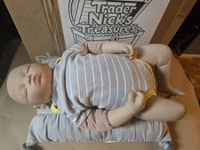 Ping Lau Sleeping Newborn Reborn Doll Used Rare Lifelike Doll Paradise Galleries