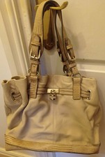 Borsa a tracolla REISS elegante crema/pietra - usata buone condizioni piccoli segni di usura 