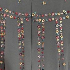 Valentino embellished Long Sleeve   Silk Midi Dress for Women Regular Size 6 