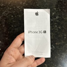 Important Product Information Guide, Apple iPhone 3GS, first introduced in 2009