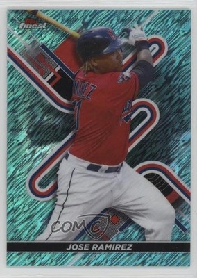 2022 Topps Finest Aqua Shimmer Refractor 17/175 Jose Ramirez #48 1j90