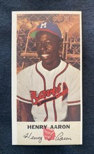 1988 JALFCO 1954 JOHNSTON COOKIES REPRINT HANK AARON #5 RC ROOKIE CARD MINT. rookie card picture