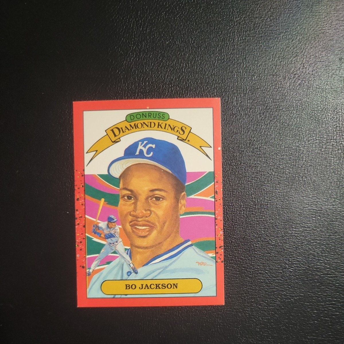 1989 donruss diamond kings bo jackson white dot error card (RARE)