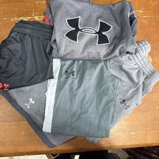 LOT OF 5 - Boys Under Armour 3 Pants/ 1 Sweatshirt/ 1 Shorts