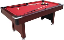 6FT Pool Table with Ball Return System Full Size Billiards Set