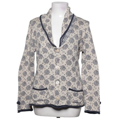 Scandic, Strickjacke, Damen, Größe: L, Beige/Blau/Mehrfarbig, Baumwolle #nkm