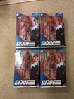 GI Joe Classified Series Army Builder Cobra Troopers Red Ninja 08.  Lot of 4