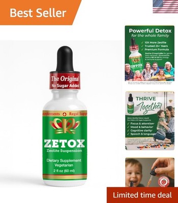 ZETOX | Zeolite Detox for Kids and Adults | Enhanced with Methyl Vitamin B12 ...