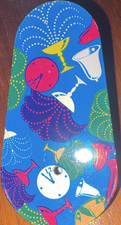 Vintage Tin Noisemaker Clicker w/ Plastic Handle Multicolor